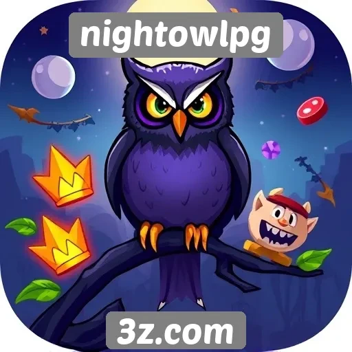 Variedade de jogos disponíveis no nightowlpg